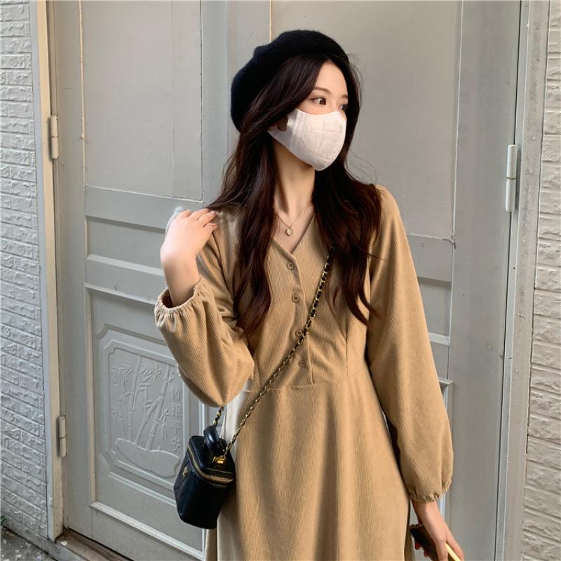 High-end first love skirt with coat long skirt women's autumn gentle wind dress chic