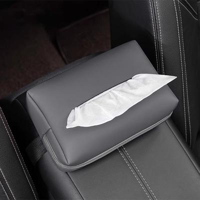 Pour GAC Aion Y Plus V 2026 2026 Porte-serviettes suspendu pour pare-soleil de voiture, Boîte d'accoudoir de siège/arrière avec kit fermeture éclair, Sac de recharge pour mouchoirs