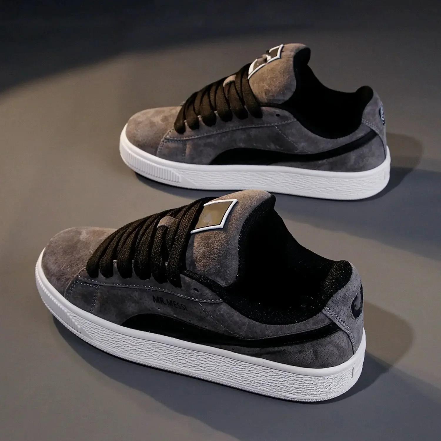 

Качественные мужские кроссовки Bread, удобные мужские повседневные туфли 2025 года, новые мужские мягкие туфли на плоской подошве, популярные Zapatillas De Hombre 44 серый