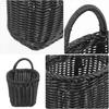 MAGICLULU Woven Storage Hanging Basket Decorative Wall Basket Organizer Flower Basket Imitation Rattan Storage Basket for Plants Key Sunglasses for