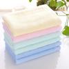 Bamboo Fiber Plain Color Broken 25 * 25 Square Towel Kindergarten Water Absorption Advertising Gift Small Square Towel