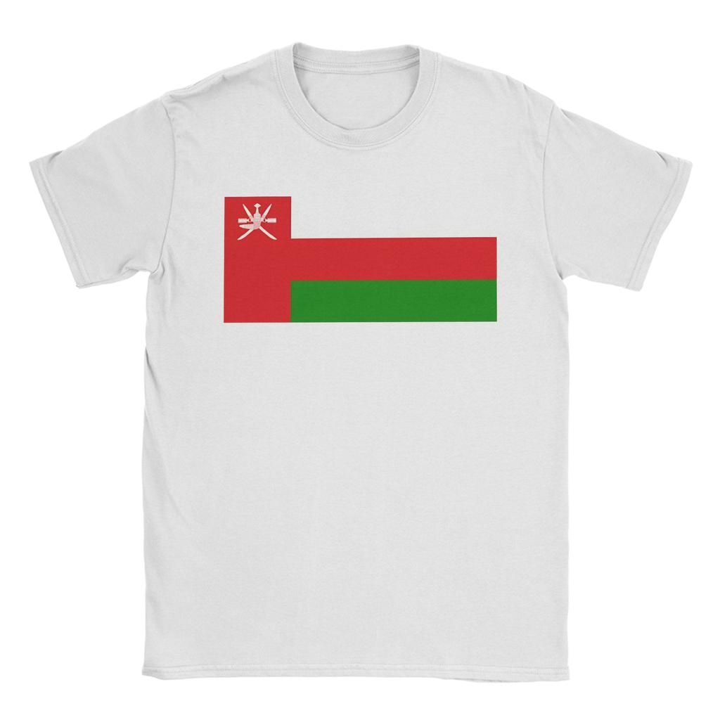 Oman Vlag Puur Katoen T-shirt Voor Mannen Zomer Klassiek T-shirts Ronde Hals Hip Hop T-shirts Oversized Dropshipping Tops