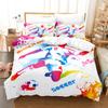 Football Bedding Set Boys Duvet Cover Ball-game Star Quilt Cover Room Gorgeous Competitive Sports Bedding Queen Duvet Cover Set