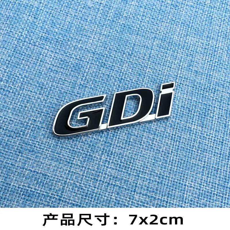 Personalized T GDI Car Sticker Body Decoration Sticker Gdi T Three-dimensional Metal Sticker Rear Trunk Sticker Letter Label Turbo