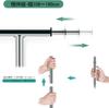 DRM Commercial Clothes Extendable Width 110kg Weight Pipe Sturdy and Silver Rack, 108-160cm, Capacity, Hangers, Durable, (Width 108-160cm)