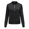 Giacca da donna alla moda casual autunno inverno tinta unita stampa manica lunga colletto alla coreana camicette e camicie