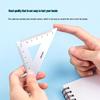 79532 Deli Student Drafting Ruler Set: Includes Straight Ruler, Two Triangle Rulers, and Protractor