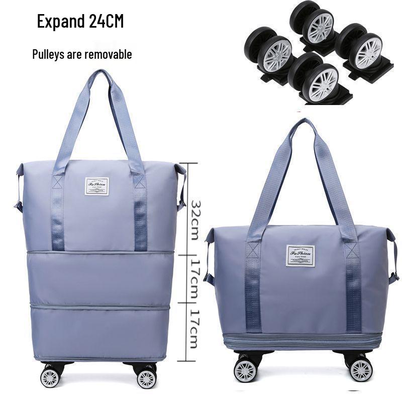 Dreilagige Duffle-Tasche für Wehen und Geburt mit Rädern - Handliche Reisetasche mit großem Fassungsvermögen für Frauen