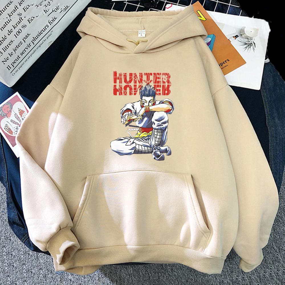 Cute Unisexs Hunterxhunter Hoodies Hunter X Hunter Unisex Women Pullovers Hoodies Sweatshirts Killua Zoldyck Hisoka 90s Anime Hoody