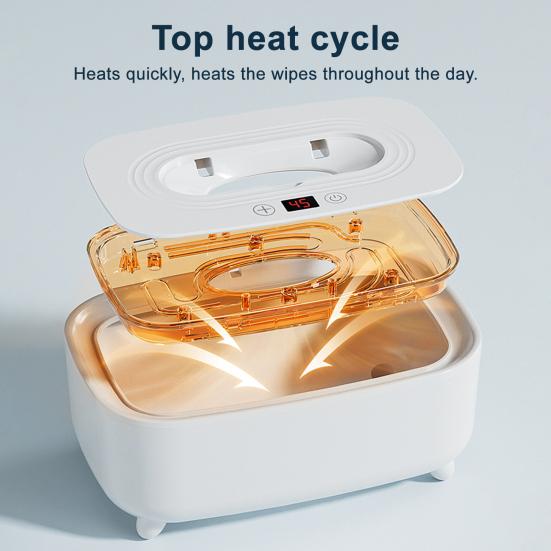 Large Capacity Baby Wipe Warmer 16 Adjustable Heating Modes Portable Home Travel Fast Heating