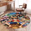 One Piece Pattern Round Rug, Indoor/Outdoor Mat, for Picnic, Gameroom, Bedroom, Office, Living Room, Home Decor Carpet, Birthday Gift