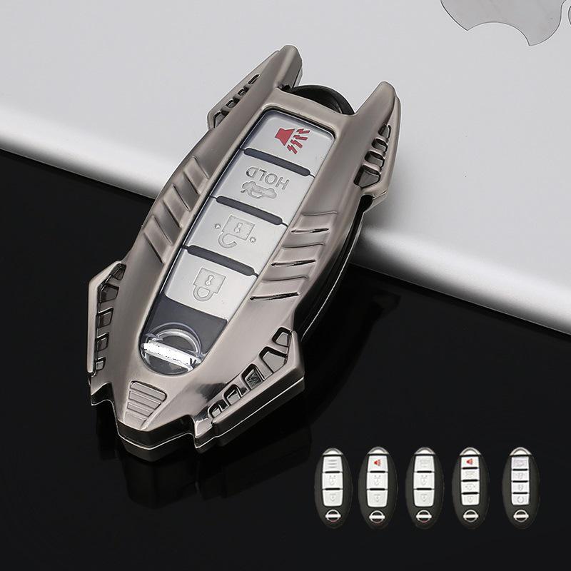 High-End Metall Autoschlüsselhülle für 21 Modelle: Sylphy, Teana, Qashqqai, Tiida