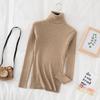 Elegant Knit Sweater For Women With High Neck Slim Fit Long Sleeve Casual Wear