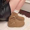 Retro Shoes, Suede Shoes, Buckle Boots, New Women's Shoes, Pleated Ankle Boots