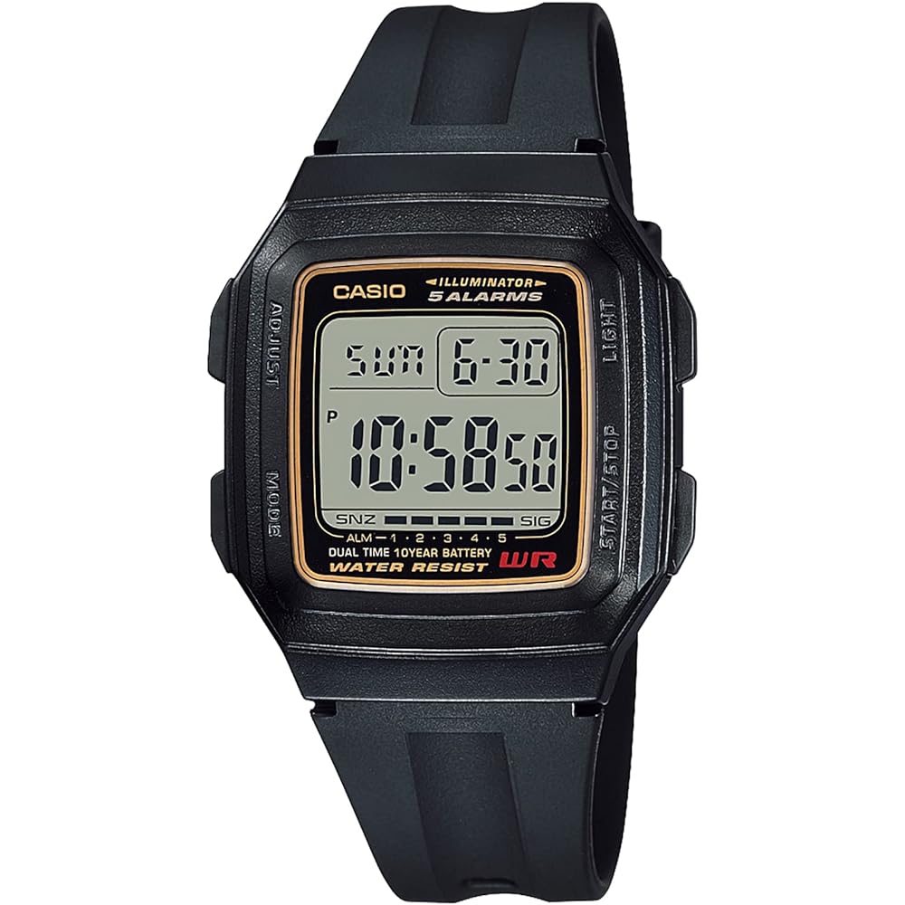 Casio Collection F-201WA-9AJH Men s Watch Black Analog Digital Waterproof