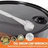 Oil Drum Bung Spanner Oil Drum Bung Wrench Aluminum for Opening Lid of 10 15 20 30 55 Gallon Standard Plugs