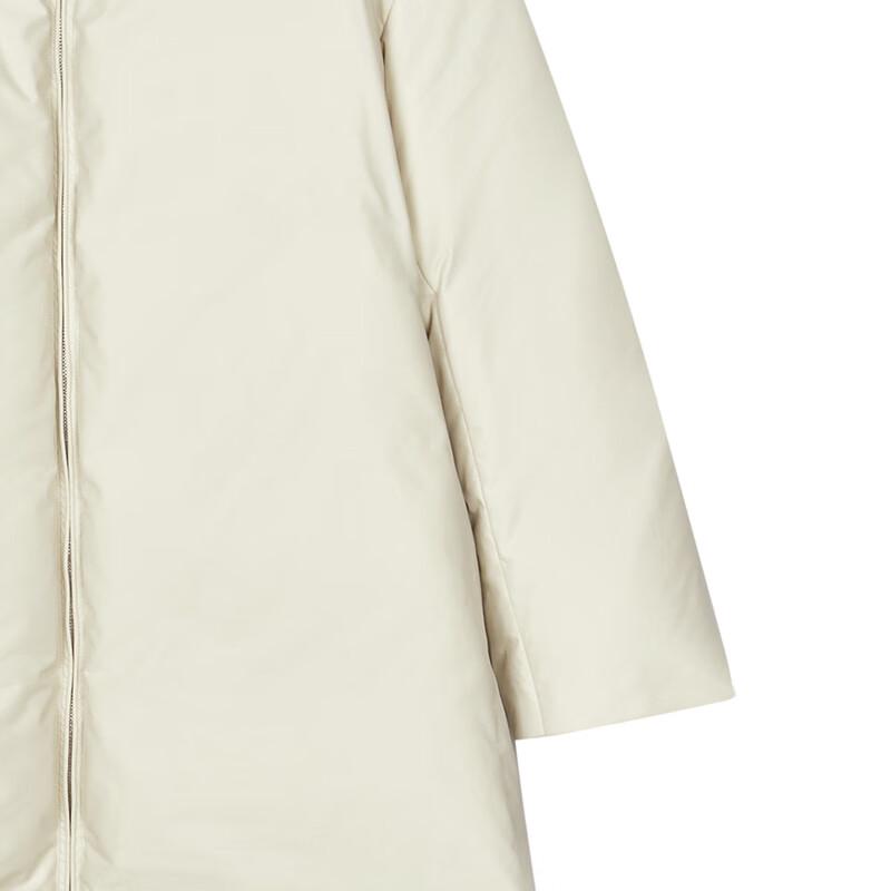 LESS Women's 2024 Winter Loose Stand Collar Long Down Jacket