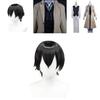 Vivid Dazai Osamu Cosplay Costume Set Wig Trench Coat Bungo Stray Dog Halloween Carnival