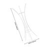 Air Plant Rack Metal Holder Chic Design Decorative Stand for Table Balcony Variety Plant Display Stand Garden
