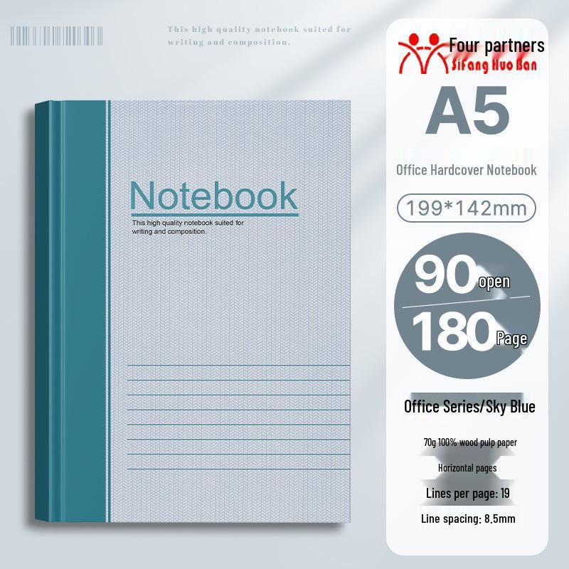 32k Hardcover Business & Student Notebook - Thick, Simple Diary Book