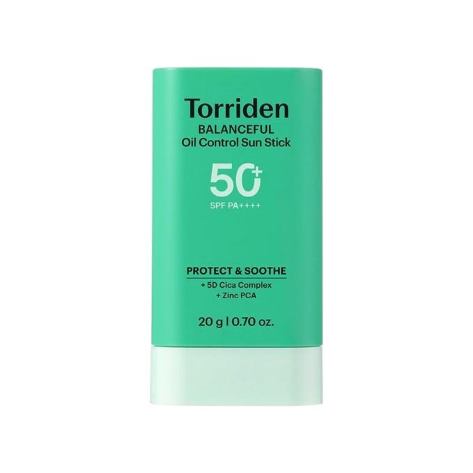 Torriden Balanceful Pour Hommes Cica Contrôle du Sébum Stick Solaire SPF 50+ PA++++ Soin du Sébum Léger 20g Protection Solaire Quotidienne K-Beauty