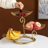 Nordic Gold 3-Tier Wrought Iron Fruit & Snack Stand