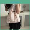 Stylish Street Trend Canvas Bucket Bag For Women 2024 Fashionable Large Capacity