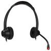 2.5mm Office Headset Dual Ear Telephone Headphone with Noise Cancelling Microphone for Phone Sales H