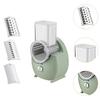 Electric Cheese Graters 3 in 1 Rotary Grater for Onion Potato Burger Patties Green