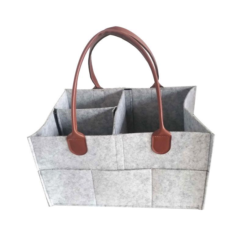 Handheld Felt Diaper Bag: Travel Baby Nappy Organizer & Mommy Bag