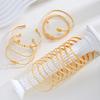 15pcs Punk Multilayer Bracelets Set For Women Elegant Delicate Twist Sparkling Adjustable Bangles Bracelets Jewelry Couples Gift