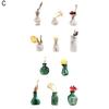 5/6/11Pcs Mini Vase Refrigerator Magnet DIY Home Office Kitchen Locker Fridge 3D