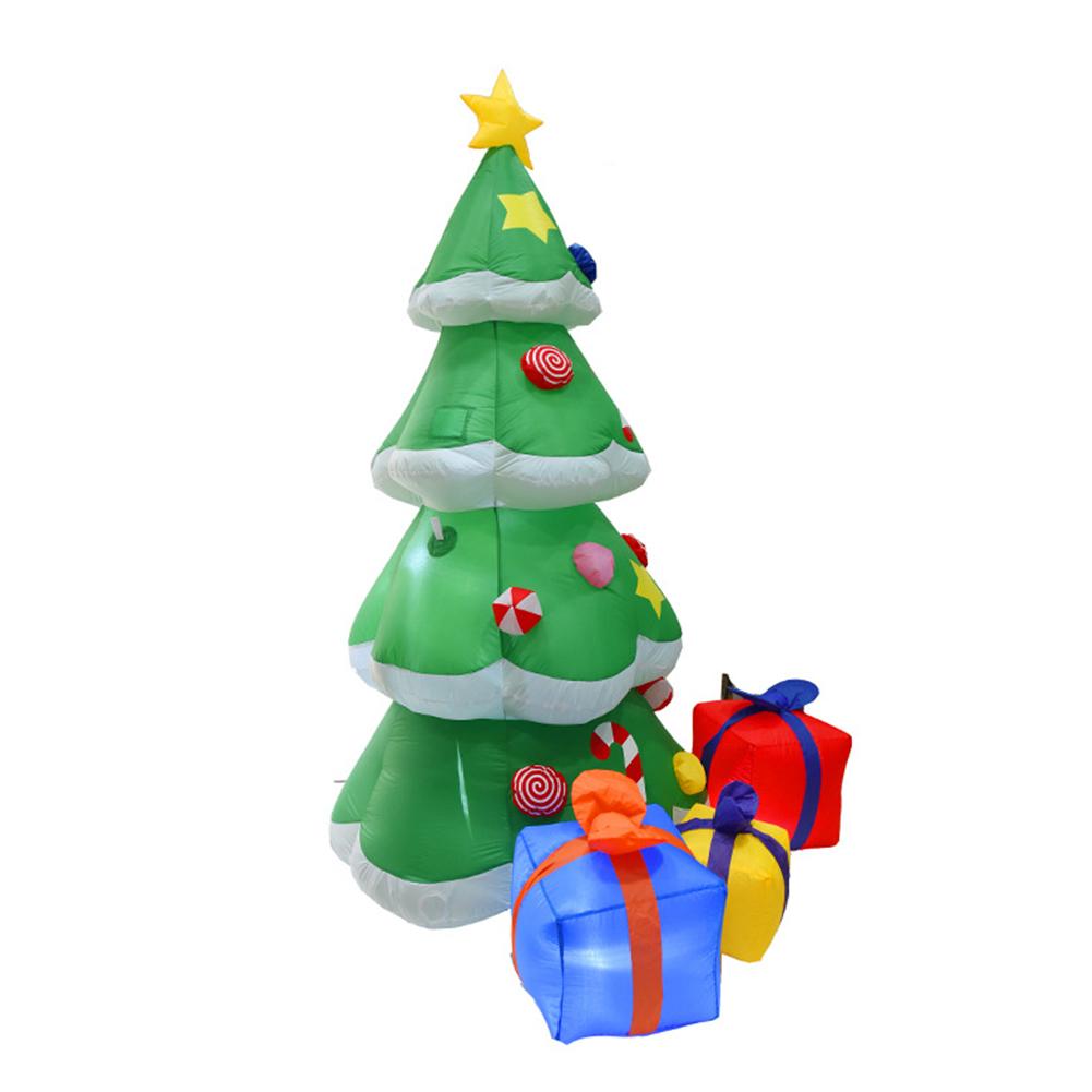 2.1M Inflatable Christmas Tree Luminous Toy Decorative Prop for Courtyard