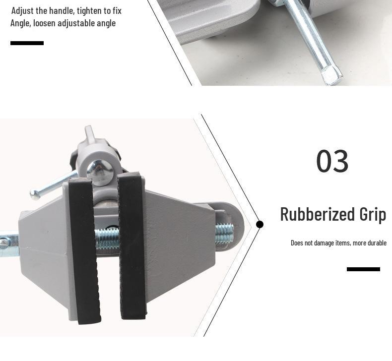 Multifunctional Aluminum Alloy Rotating Bench Vise for Mini Hand Drill & Electric Grinder