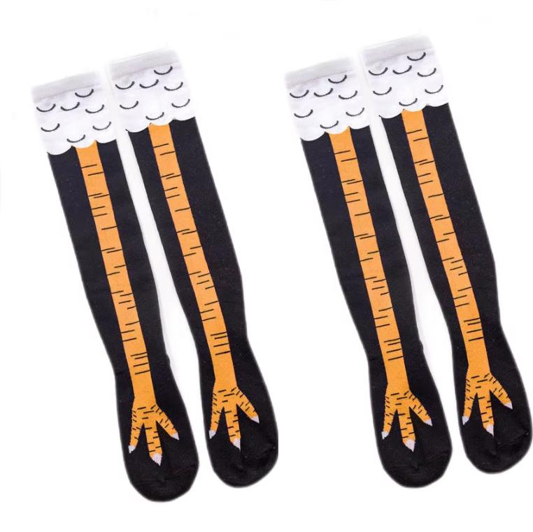 

Нетоксичные, 1/2 пары, очаровательные и забавные носки-гольфы в виде куриных лапок, с уникальной индивидуальностью, для людей, следящих за модой One Size