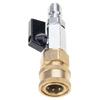 1/4 Inch Quick Attach High Pressure Valves Stainless Steel Valves for Pressure Washer Hose 1/4" Quick Connector