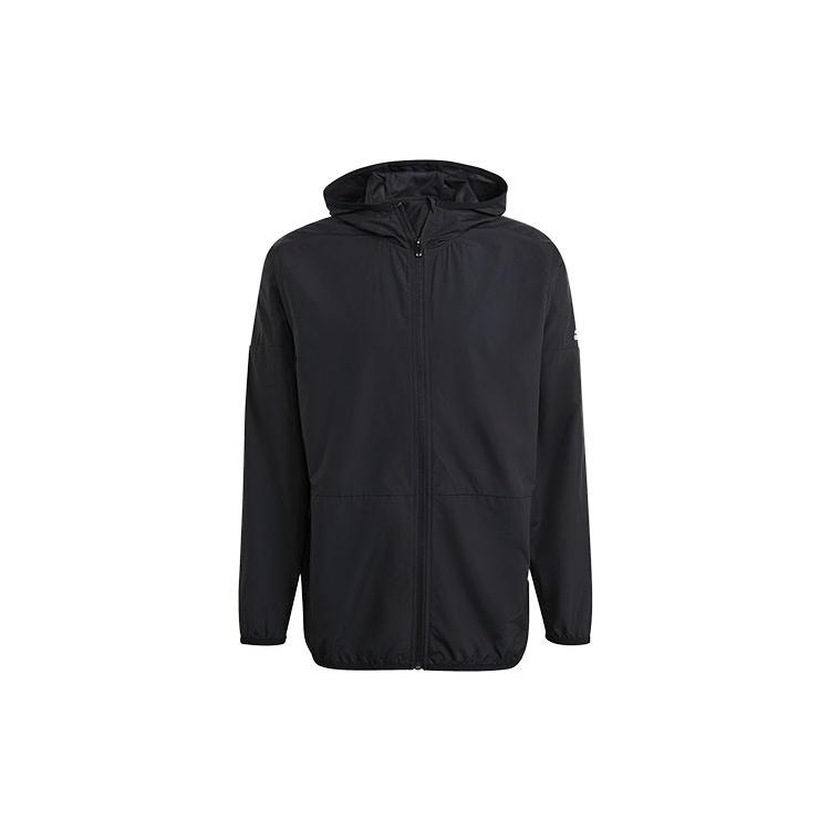 adidas M Brd Jkt Solid Color Sports Hooded Jacket Black Men s GQ0577 XXXL