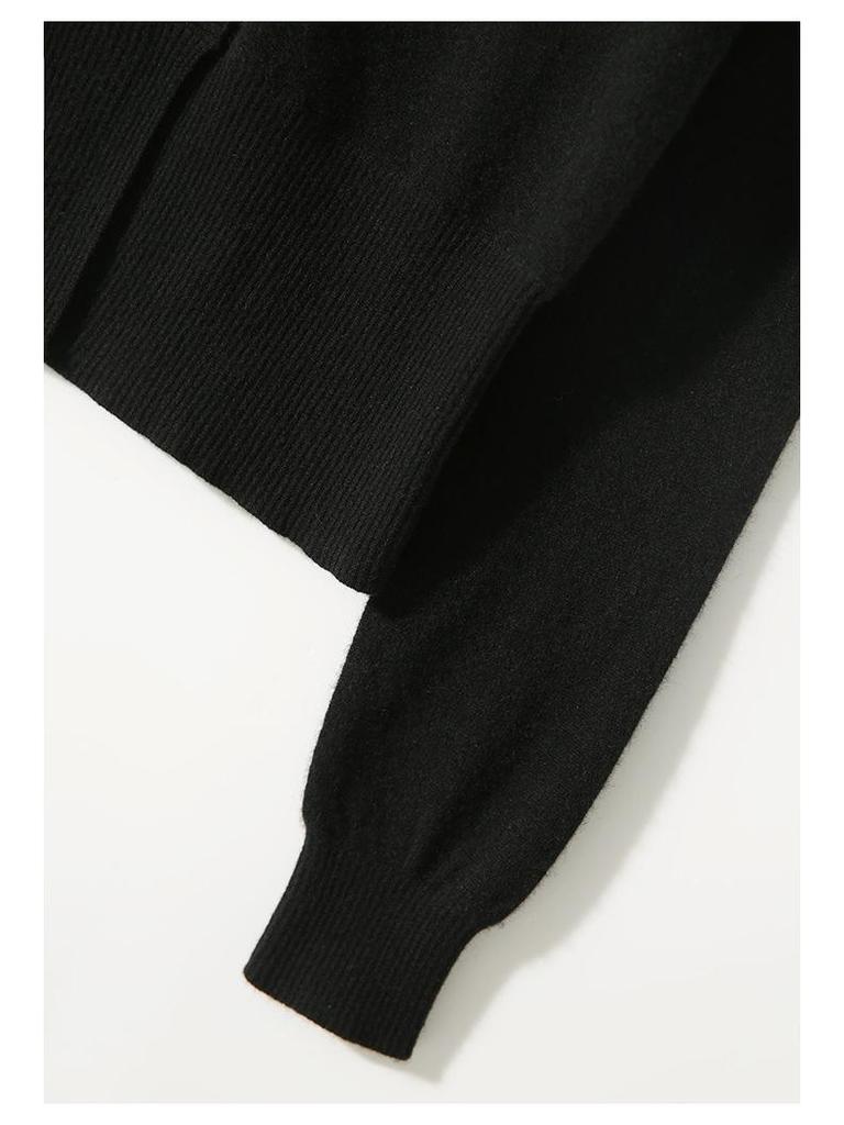 2024 Autumn Women's Round Neck Buttoned Knit Cardigan: European & American Style