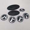 7 Stück 3D ABS K Logo Auto Motorhaube Heckklappe Logo Emblem Abzeichen Aufkleber für Kia Sportage Sorento Optima Forte Rio Stinger K5
