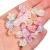 50 Stück Acryl Rissperlen Bunt Herz Stern Lose Abstandshalter Perlen Für Schmuckherstellung DIY Armband Halskette Schlüsselanhänger Zubehör