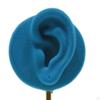 2 ear shaped Stud Holder Round Base Model Photography Prop Gifts Earring Display Stand for