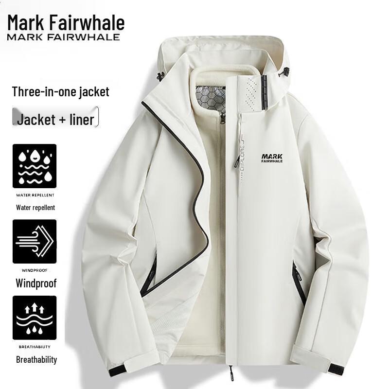 Mark Fairwhale Men's 3-in-1 All-Season Outdoor Jacket