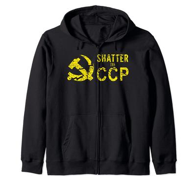CCP CHATTER THE CCP ANTI CHINA COMMUNIST PARTY Zip Hoodie
