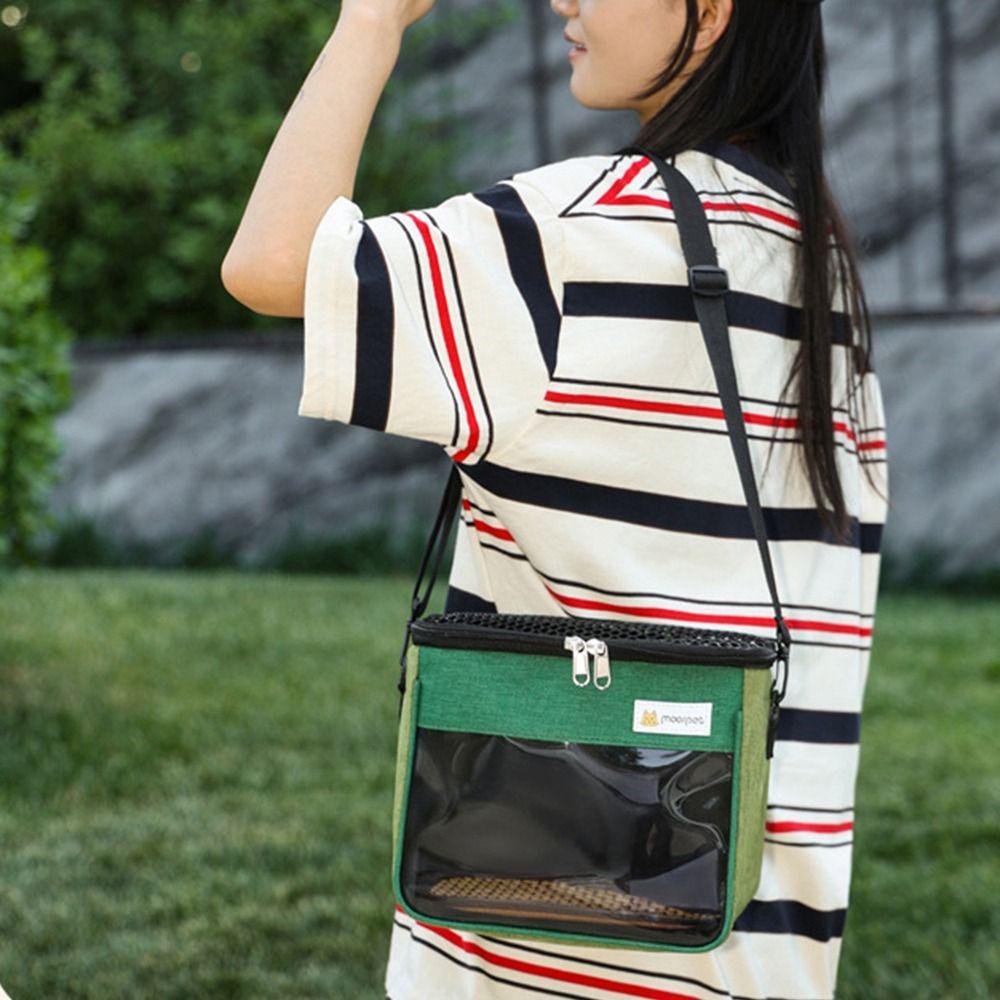 Clear View Pet Takeaway Bag Handheld Pet Backpack Pet Carrying Box Chinchilla Outdoor Cage  Bird