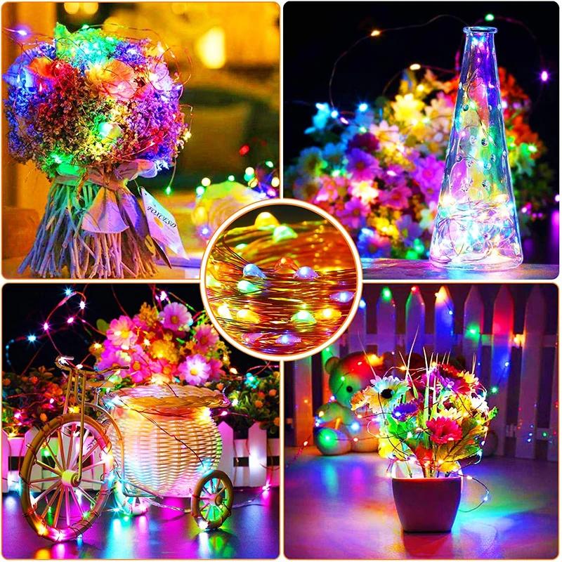 Waterproof Copper Wire String Lights Fairy String Lights for Wedding Party Home Christmas