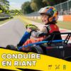 Electric Go-Kart for Children, 2 x 24V Motors, Drift Mode, 13 km/h, 119 x 77 x 54 cm, Blue