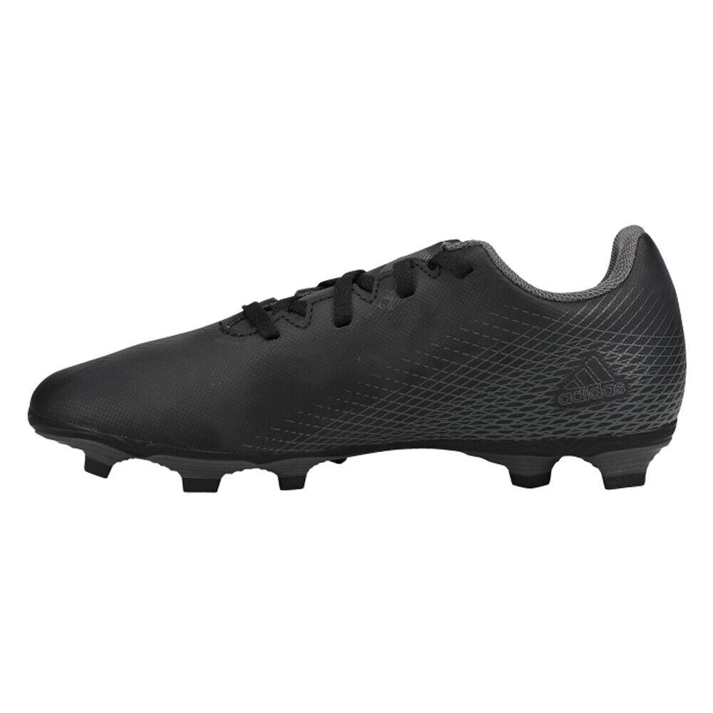 Adidas Ghosted 4 X  X Ghosted Round Toe Lace-Up AG (Rubber Short Stud) Shock Absorbing Non-Slip Soccer Shoes Unisex Soccer Shoes Black FW3546 36