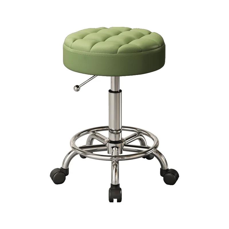 

Парикмахерский стул Мебель для салона красоты Стулья для парикмахерских Stylis Тату-стул Подъемный вращающийся Маникюрный стул Мебель зелёный