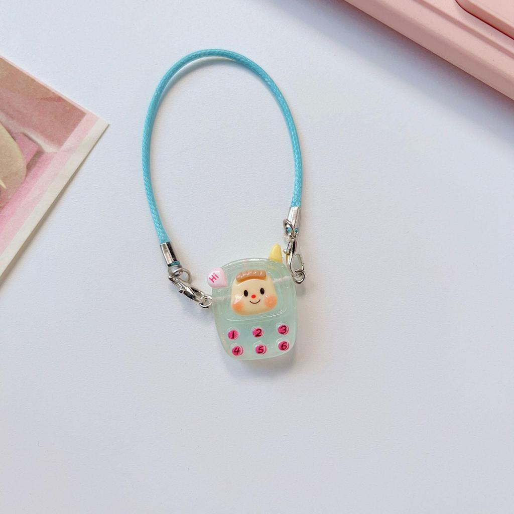 Dollhouse Mini Pendant Cartoon Camera Bow Knot Lanyard Accessory