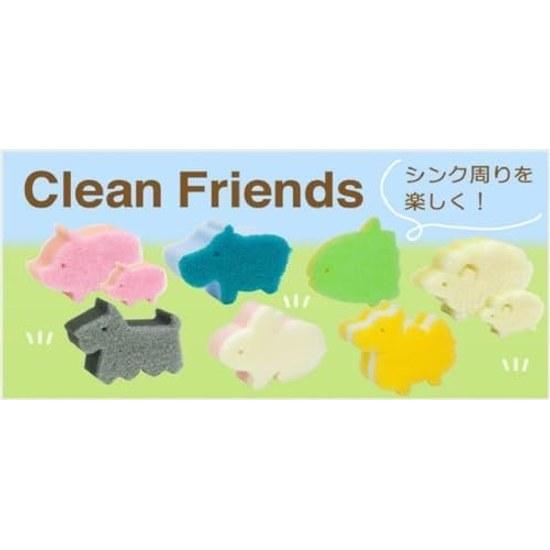 Oe Dish Sponge White 7.3cm X 11cm 3.5cm Cf Kitchen Sheep Soft Gentle Washing Set 5